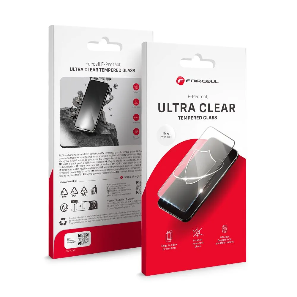 Tempered glass to Xiaomi Redmi 15C 4G / 15C 5G Forcell Ultra Clear Glass black
