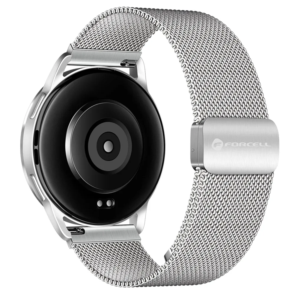 Strap to Samsung Galaxy Watch Forcell F-Design FS11 magnetic steel 22 mm silver