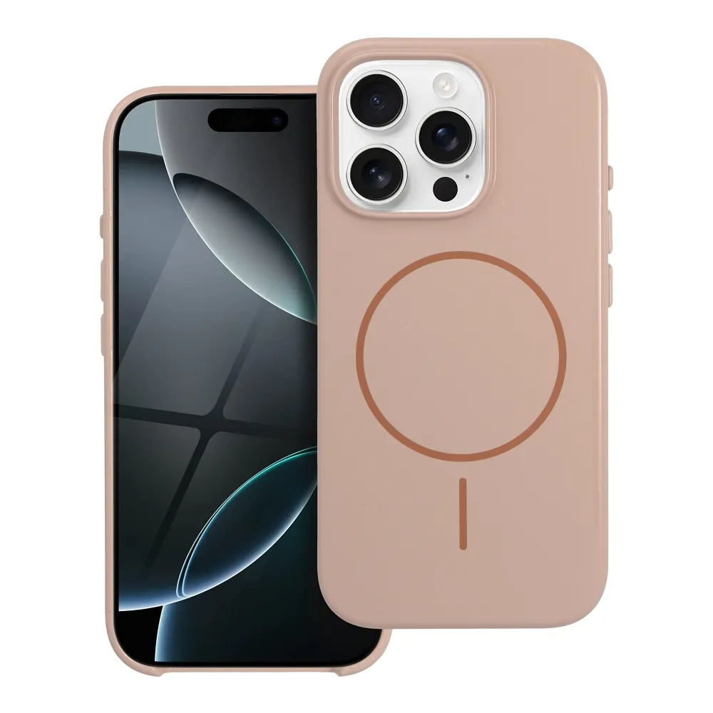 Case for iPhone 16 PLUS Premium Glossy Mag Cover compatible with MagSafe and Camera Control button desert gold