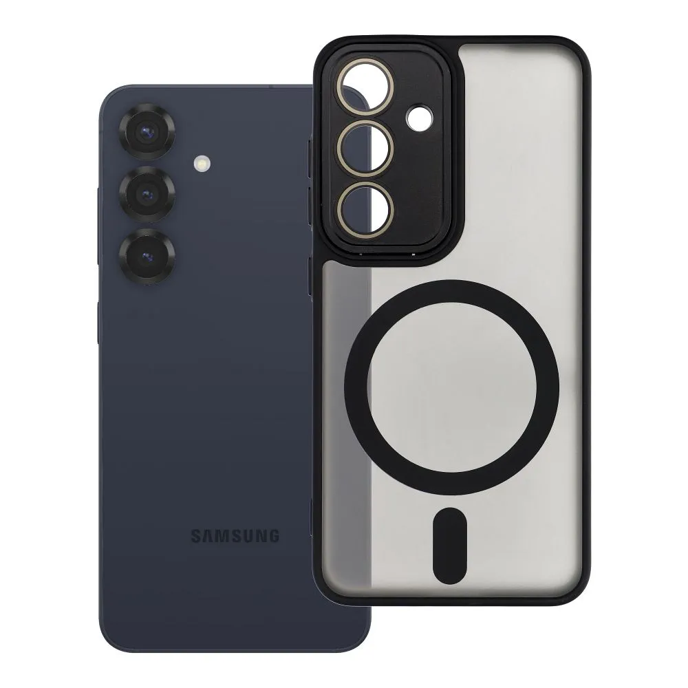 Case for Samsung S25 Variete Mag Cover compatible with MagSafe black