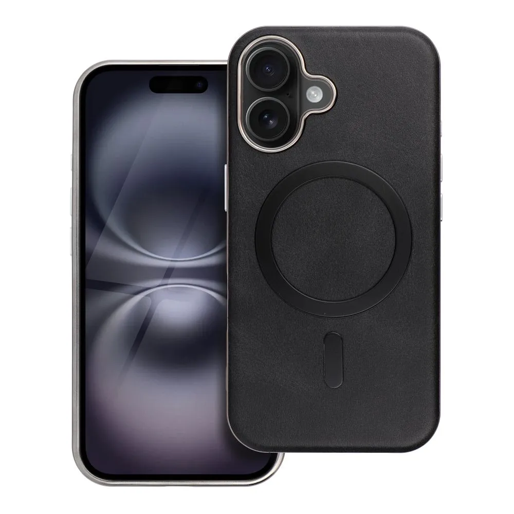Case for iPhone 14 PRO Gentleman Mag Cover compatible with MagSafe black