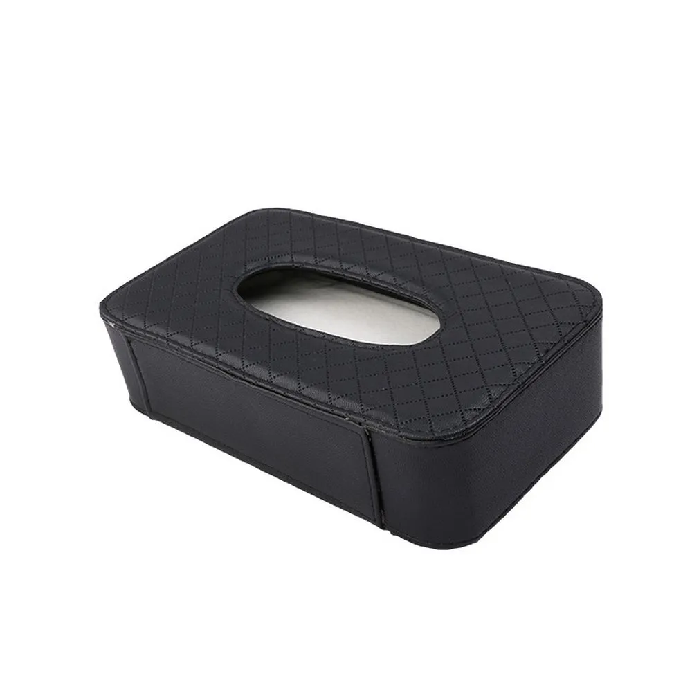 Tissue box with strap black