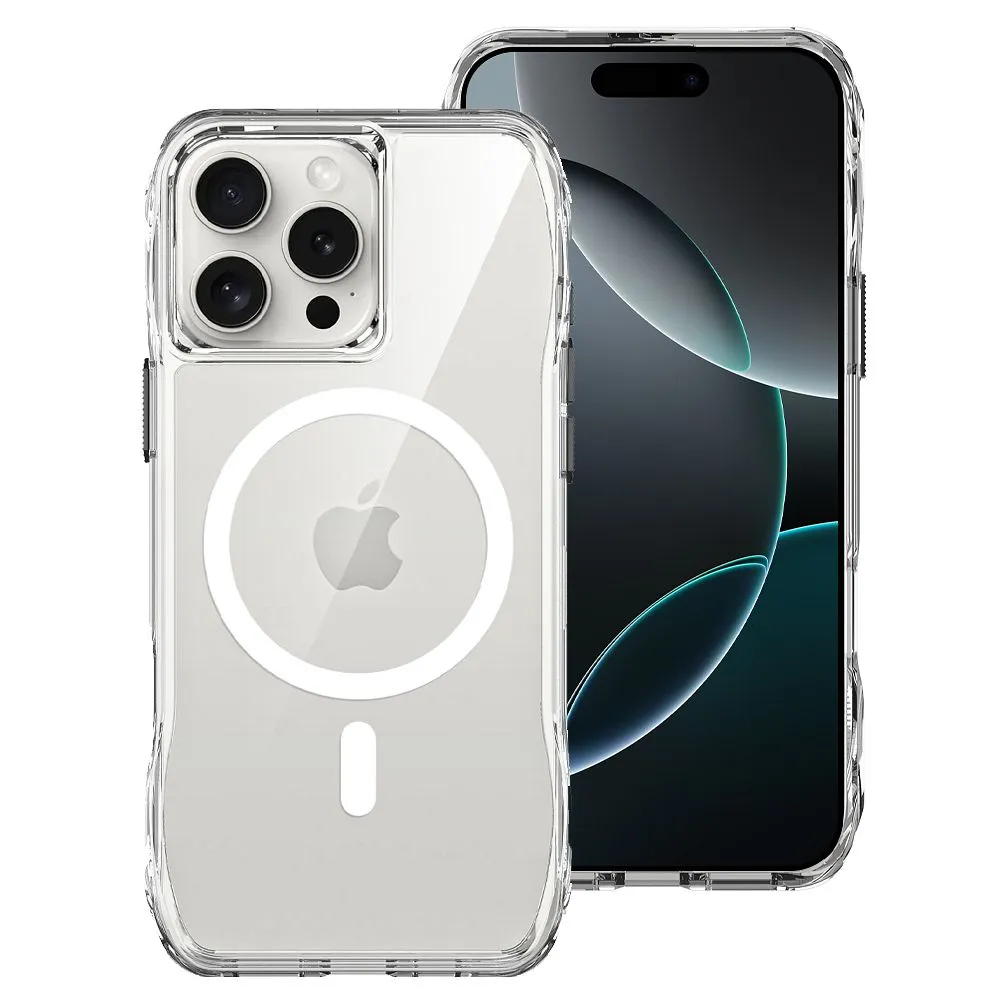 ROAR case SLIM DEFENDER compatible with MagSafe for IPHONE 16 Pro Max transparent