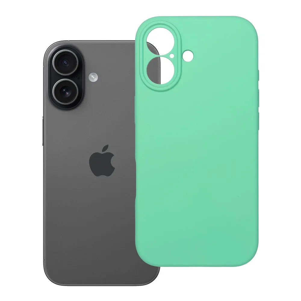 Case for iPhone 17 Silicone 2mm (camera protection) compatible with MagSafe mint