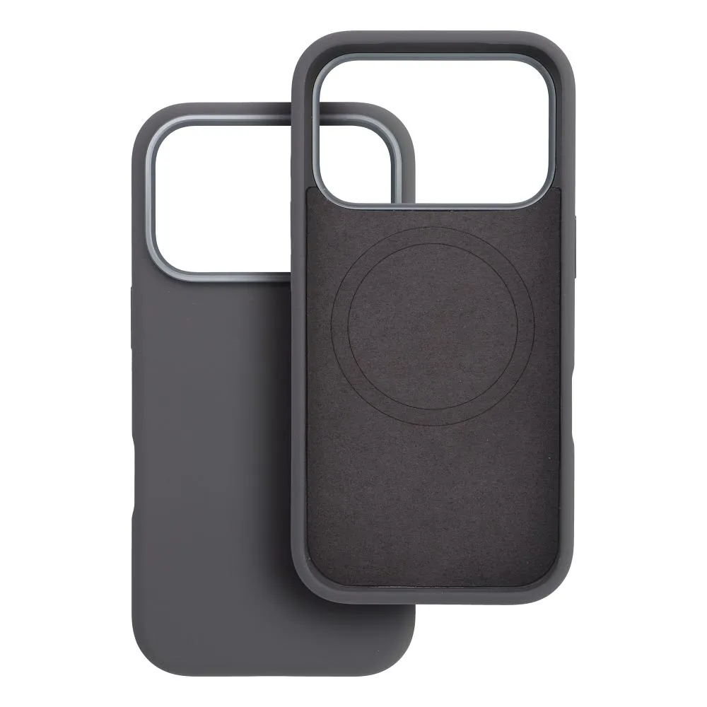 Case for iPhone 16 Forcell F-Protect Frame Premium compatible with Magsafe gray