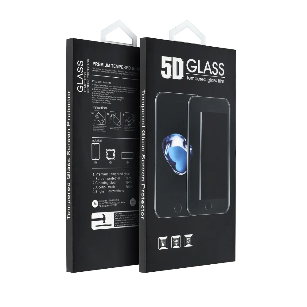 5D Full Glue Tempered Glass - for Xiaomi Redmi Note 14S black