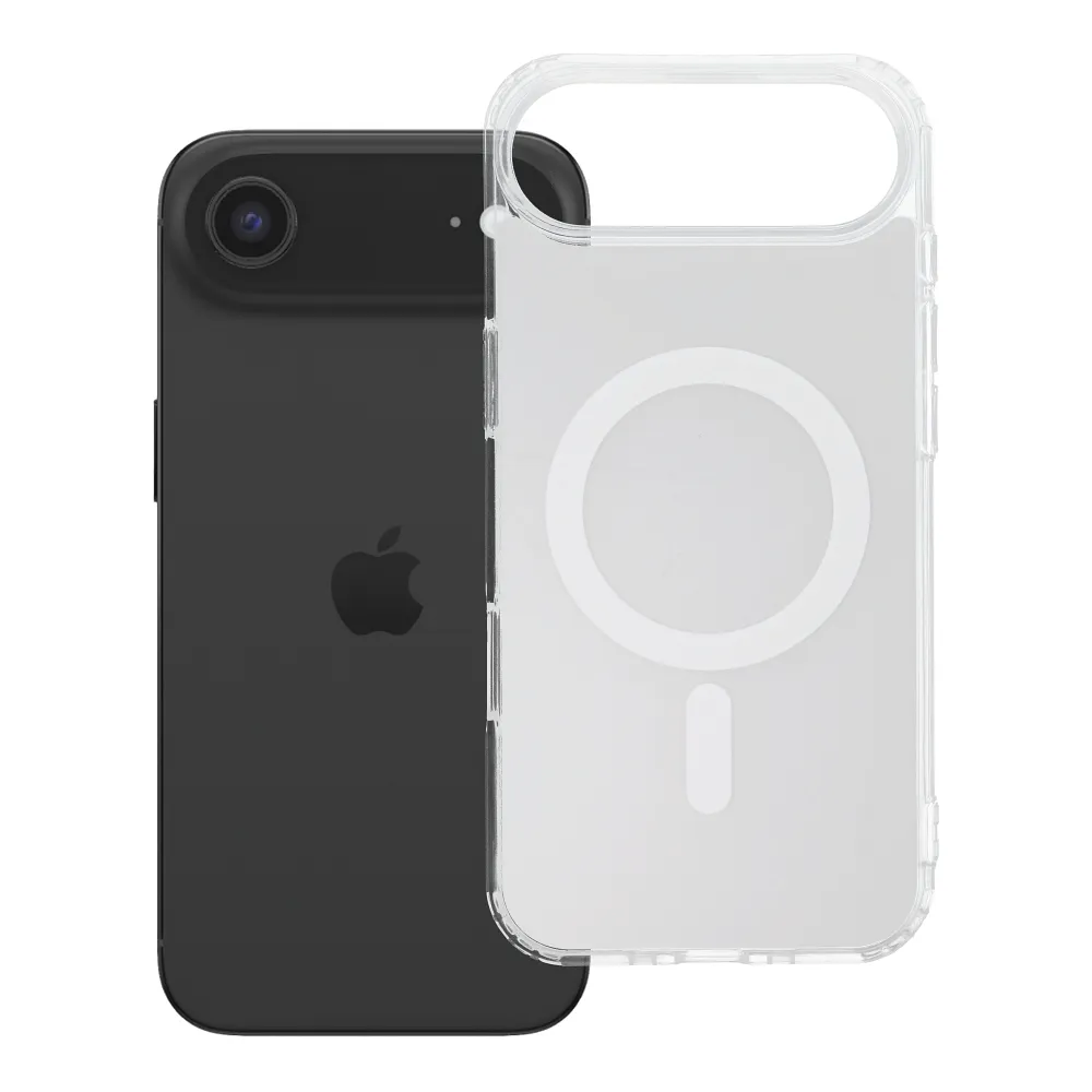 Case for iPhone 17 AIR Clear Fusion Mag Cover compatible with MagSafe white