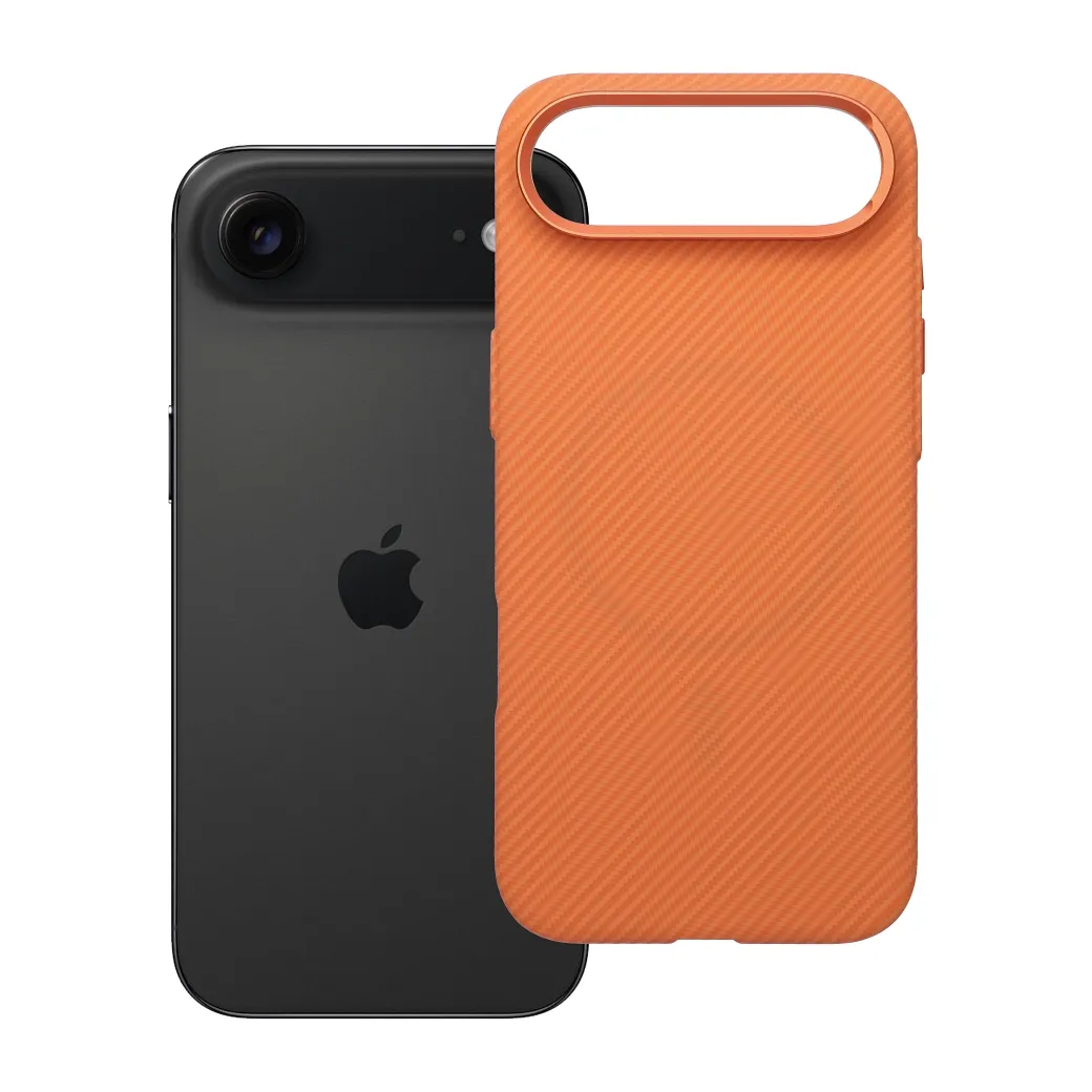 Case for iPhone 17 AIR K-Look compatible with MagSafe orange