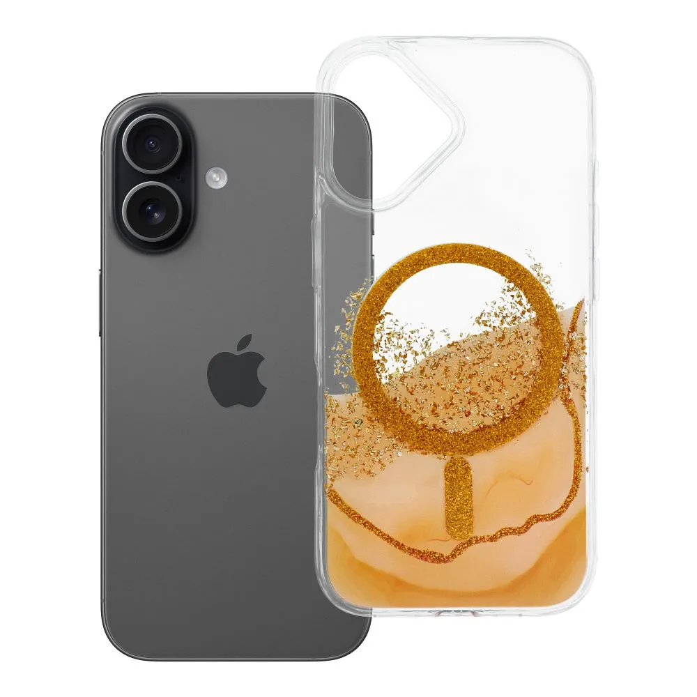 Case for iPhone 17 Golden compatible with MagSafe gold