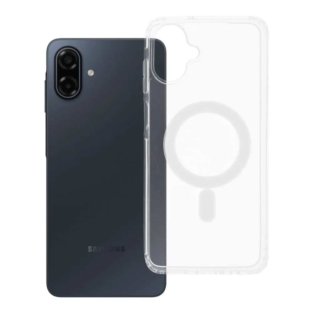 Case for Samsung A07 / A08 Clear Mag Cover (MID) compatible with MagSafe transparent