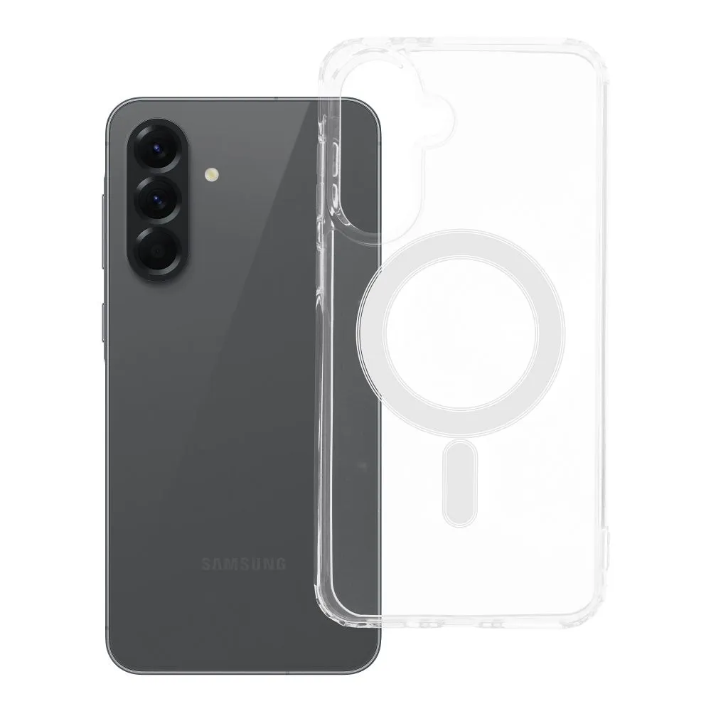 Case for Samsung A56 Clear Mag Cover (STR) compatible with MagSafe transparent