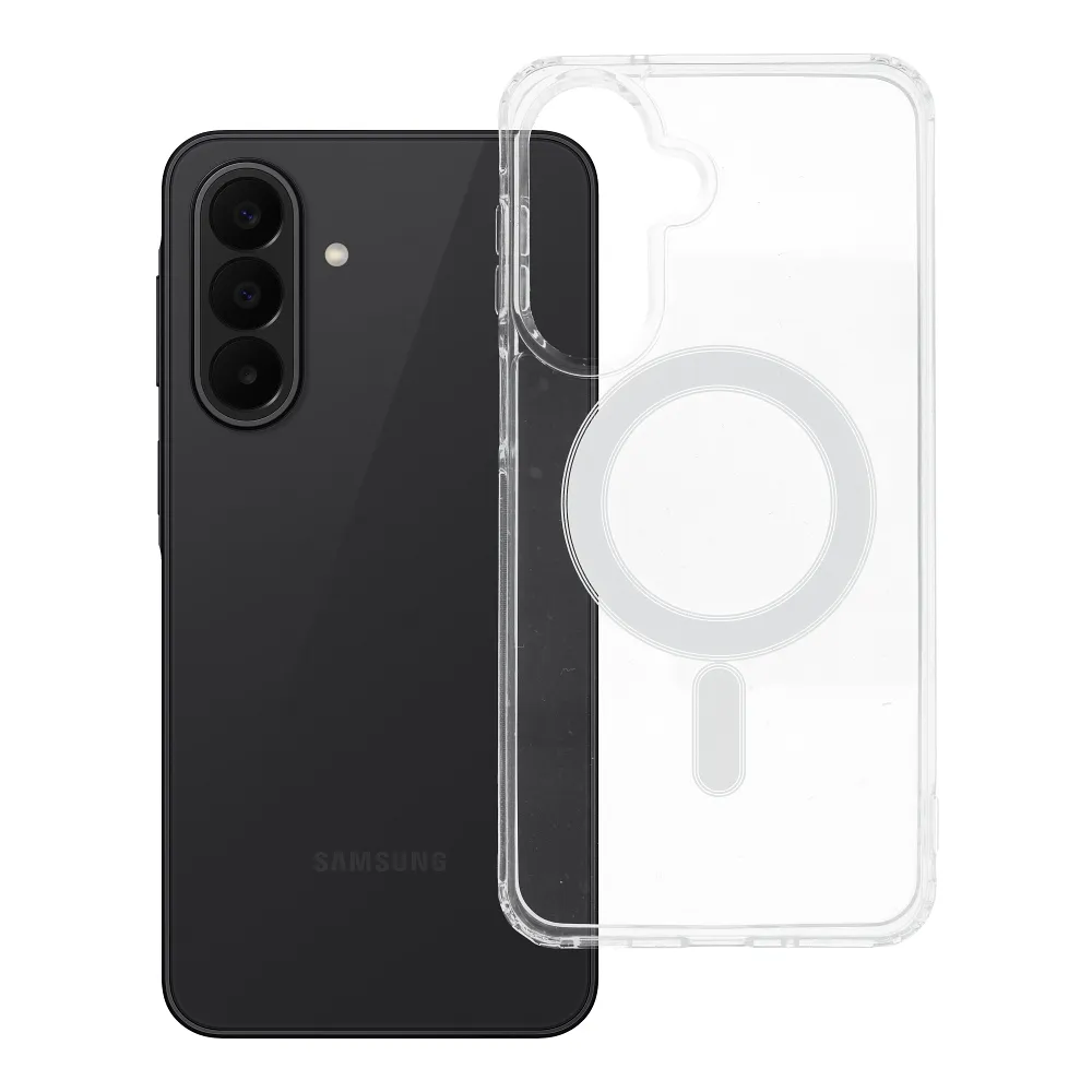 Case for Samsung A27 Clear Mag Cover (STR) compatible with MagSafe transparent