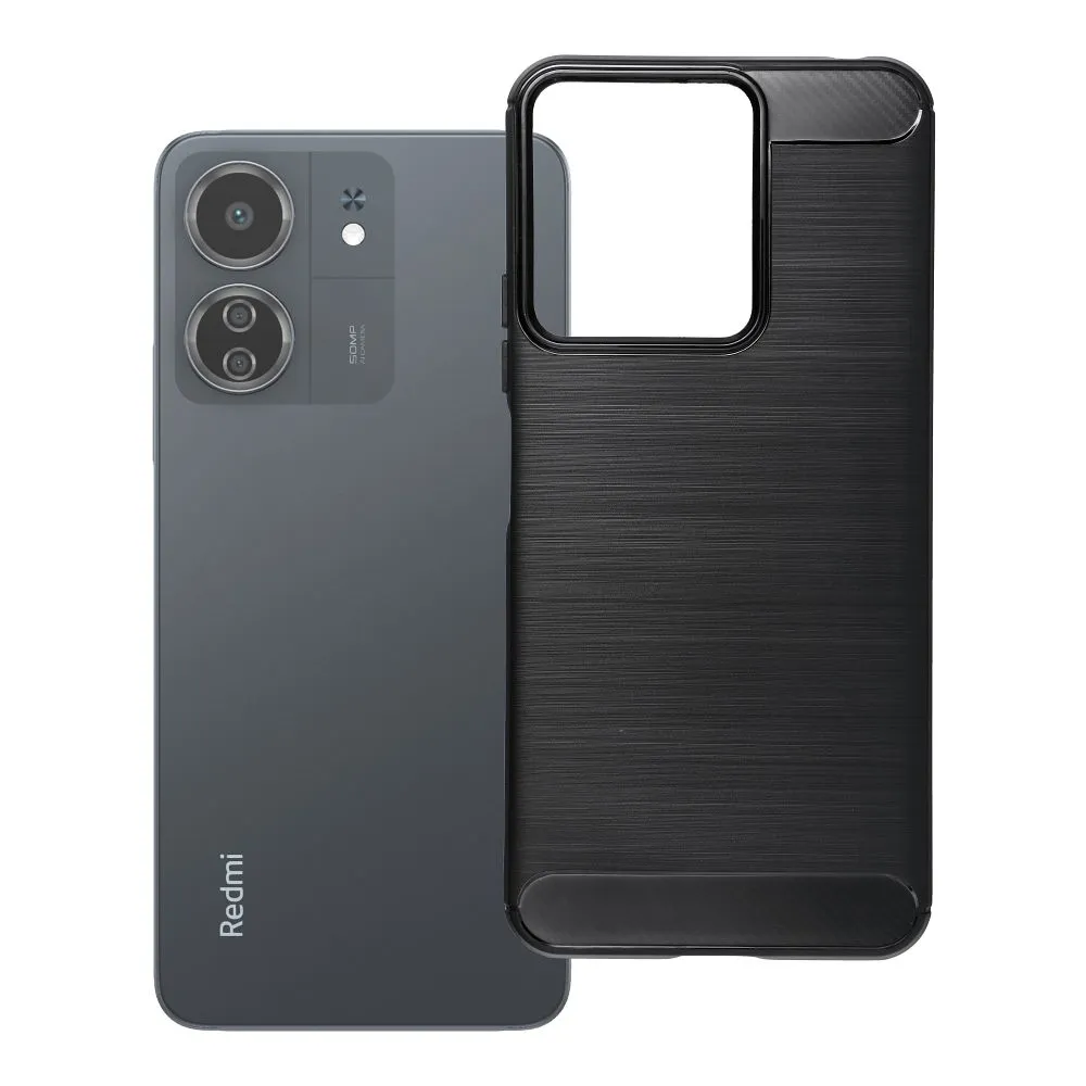 Case for Xiaomi Redmi 13C / POCO C65 Carbon 2.0 black