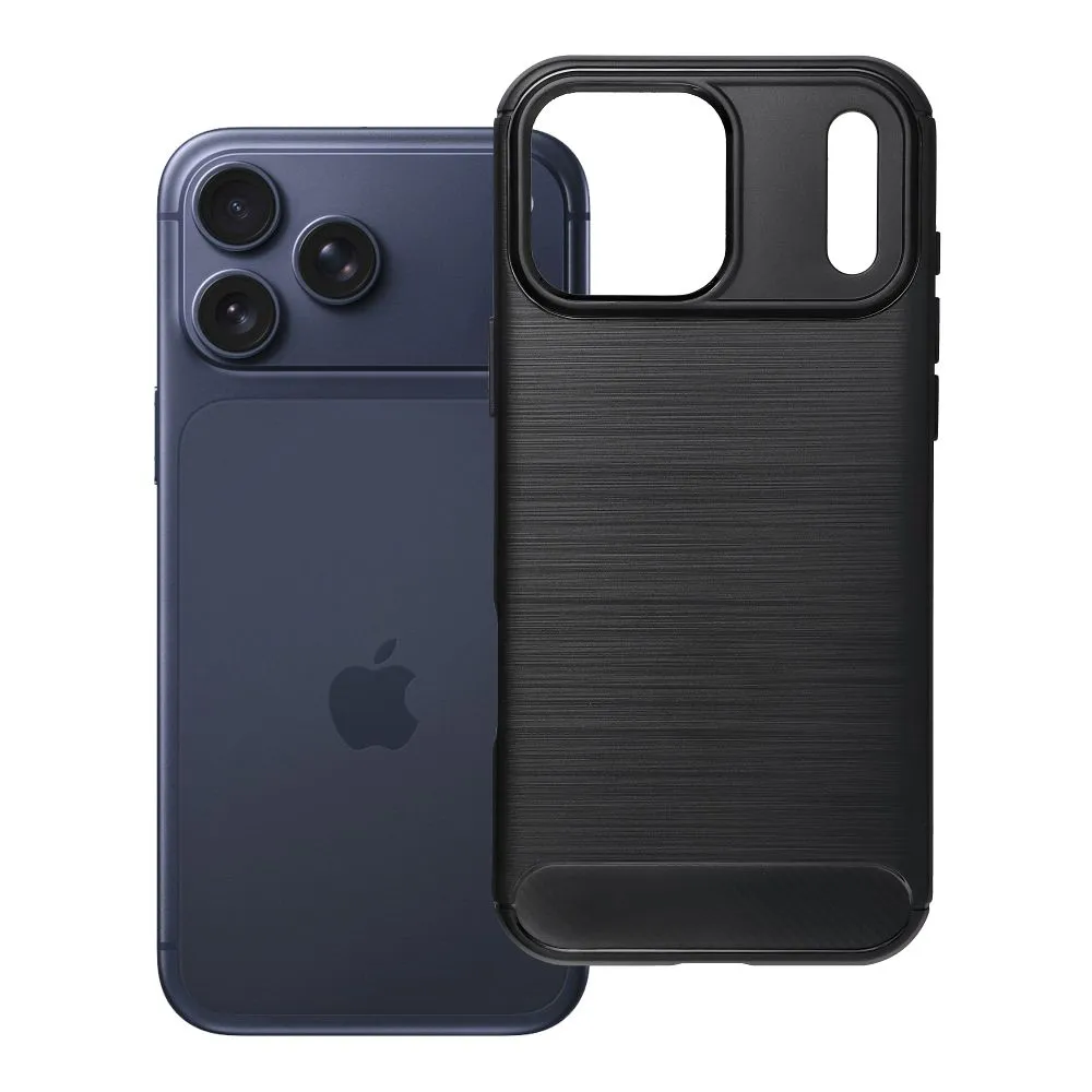 Case for iPhone 17 Pro Max / 18 Pro Max (low camera edge) Carbon 2.0 black