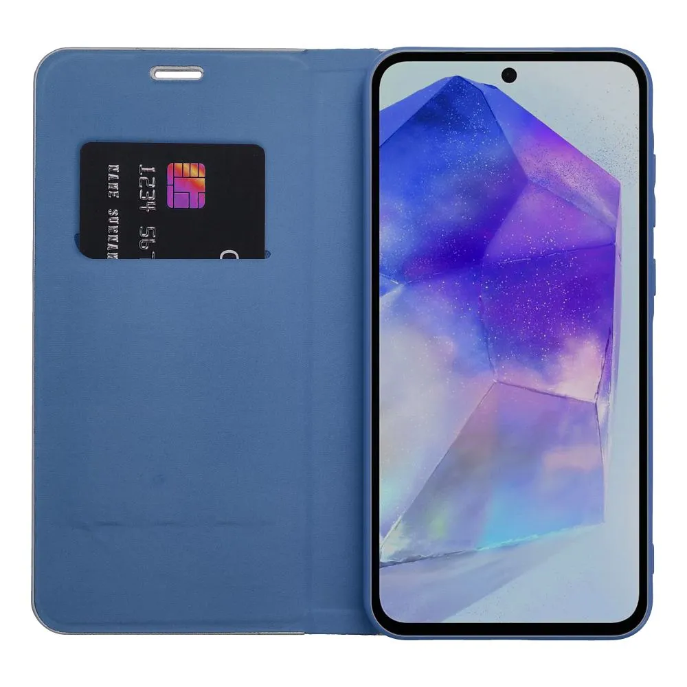 Flip case for Xiaomi Redmi NOTE 14 PRO 5G / 14 PRO PLUS 5G Luna Book Carbon blue