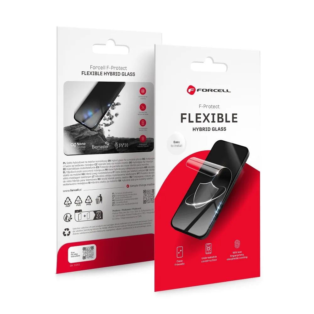 Hybrid glass to iPhone 17 PRO MAX / 18 PRO MAX Forcell Flexible Nano Glass