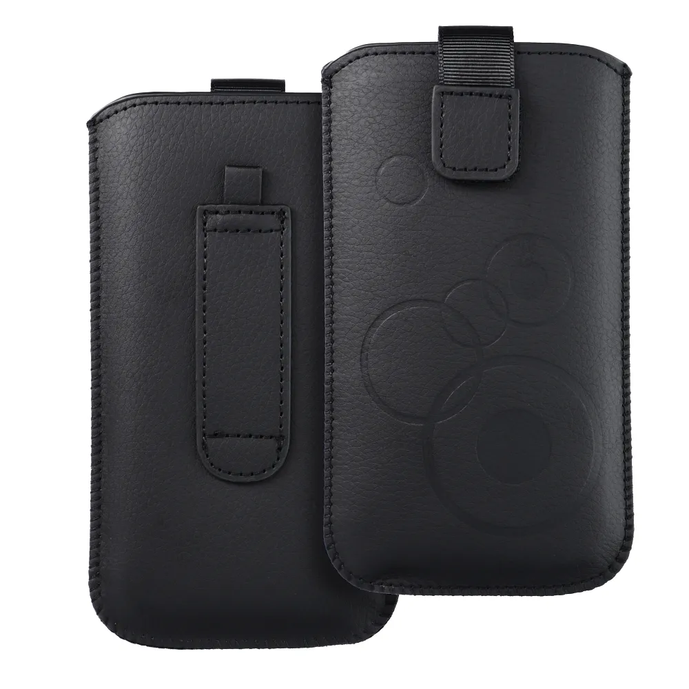 Slip-in phone case sleeve for Nokia C5/E51/E52/515/Samsung S5610 Deko black