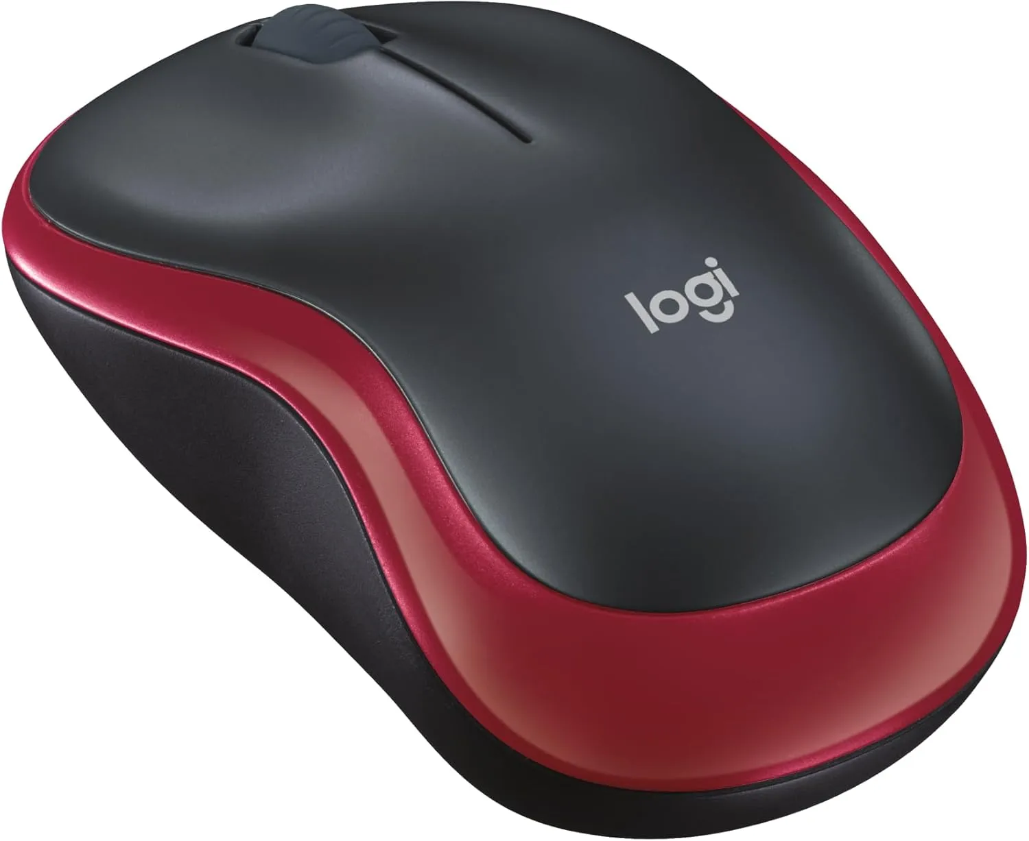 Wireless mouse Logitech 2,4G 1000 dpi M185 red