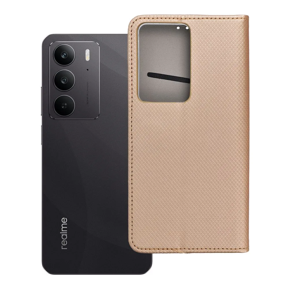 Flip case for Realme C75 Smart Case Book gold