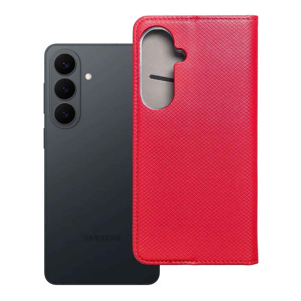 Flip case for Samsung S26 PLUS Smart Case Book red