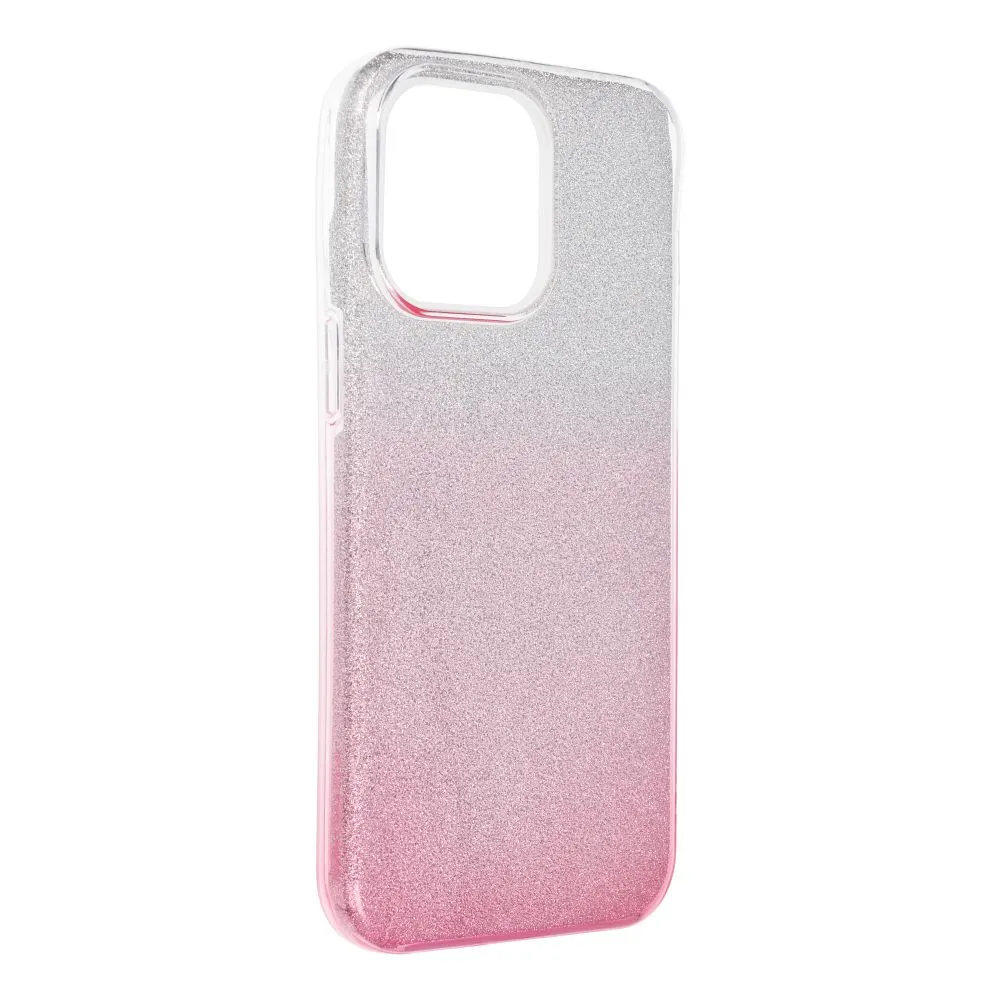 Case for iPhone 15 PRO MAX Shining transparent pink