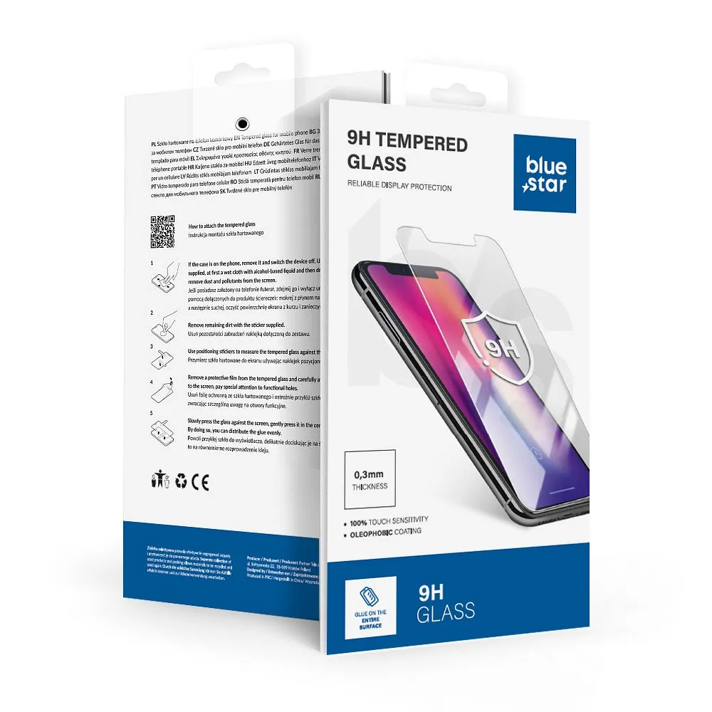 Tempered glass to Samsung Galaxy A37 5G Blue Star