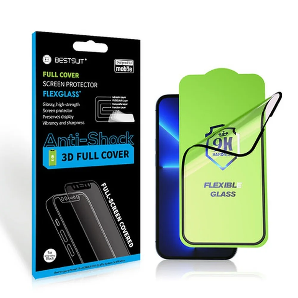 5D Full Glue Hybrid Glass for Samsung A32 5G Bestsuit Flexible black