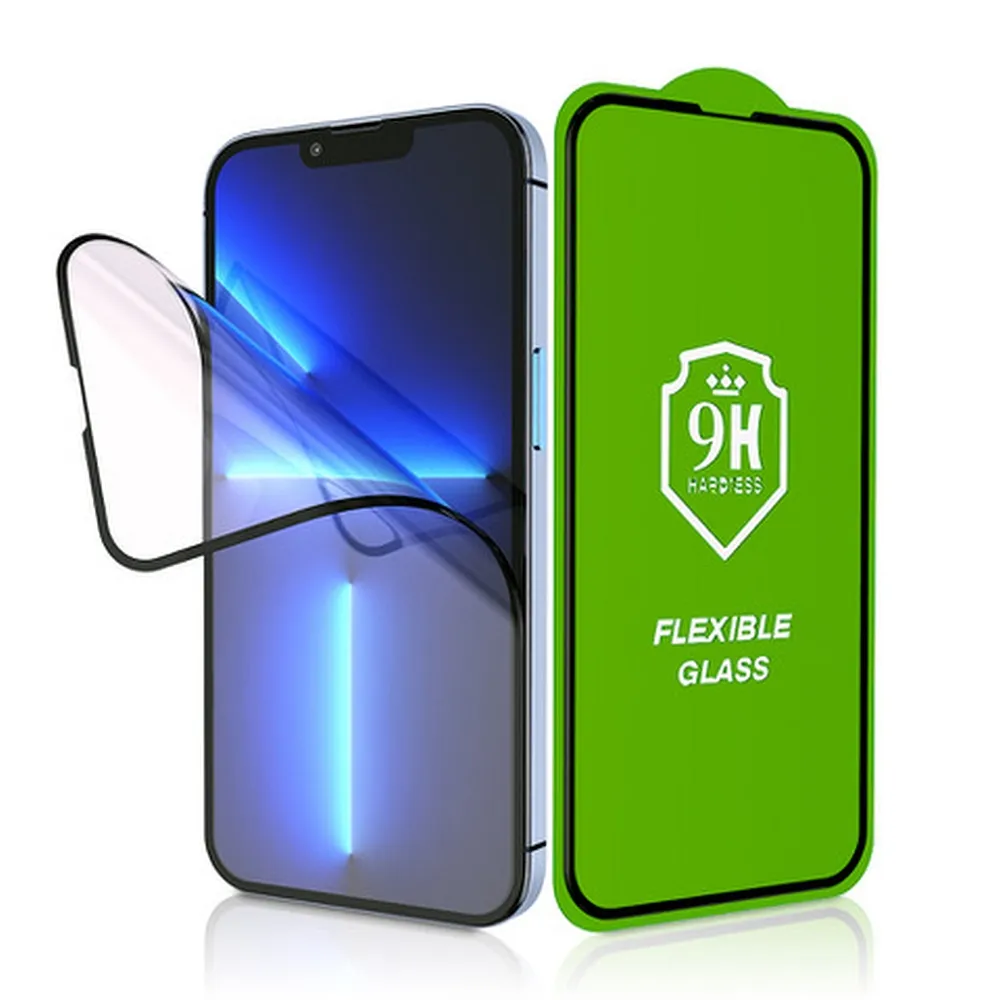 5D Full Glue Hybrid Glass for iPhone 17 AIR Bestsuit Flexible Black