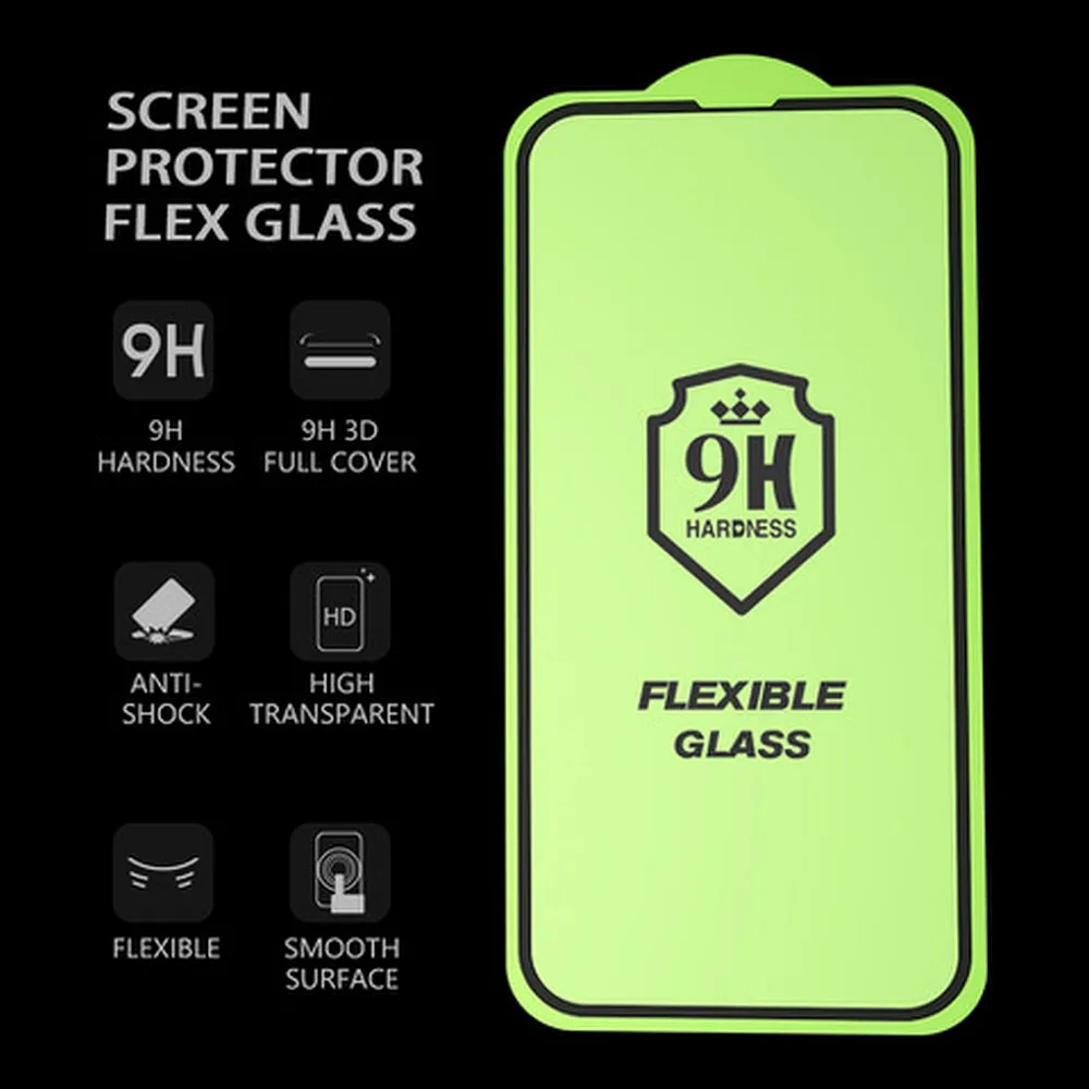 5D Full Glue Hybrid Glass for Samsung S26 Ultra Bestsuit Flexible (Fingerprint Reader Compatible) Black