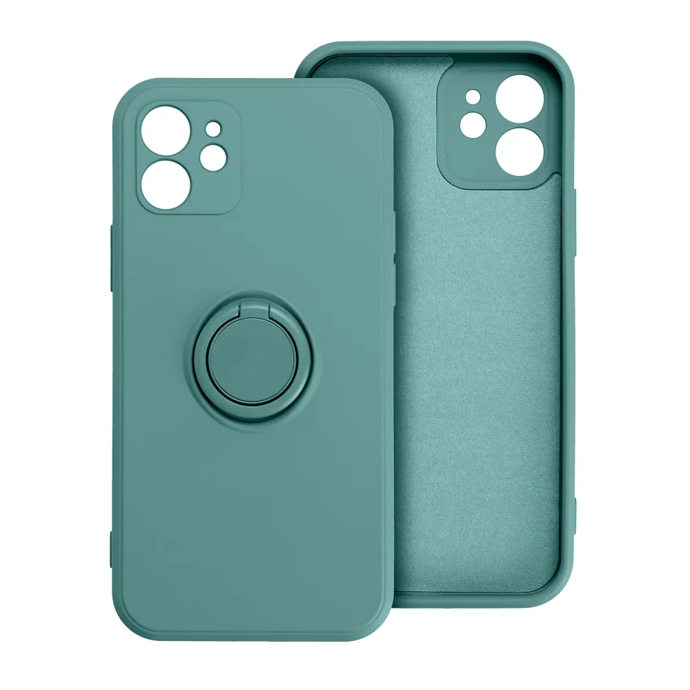 Case for iPhone 16 PRO MAX Silicone Ring green