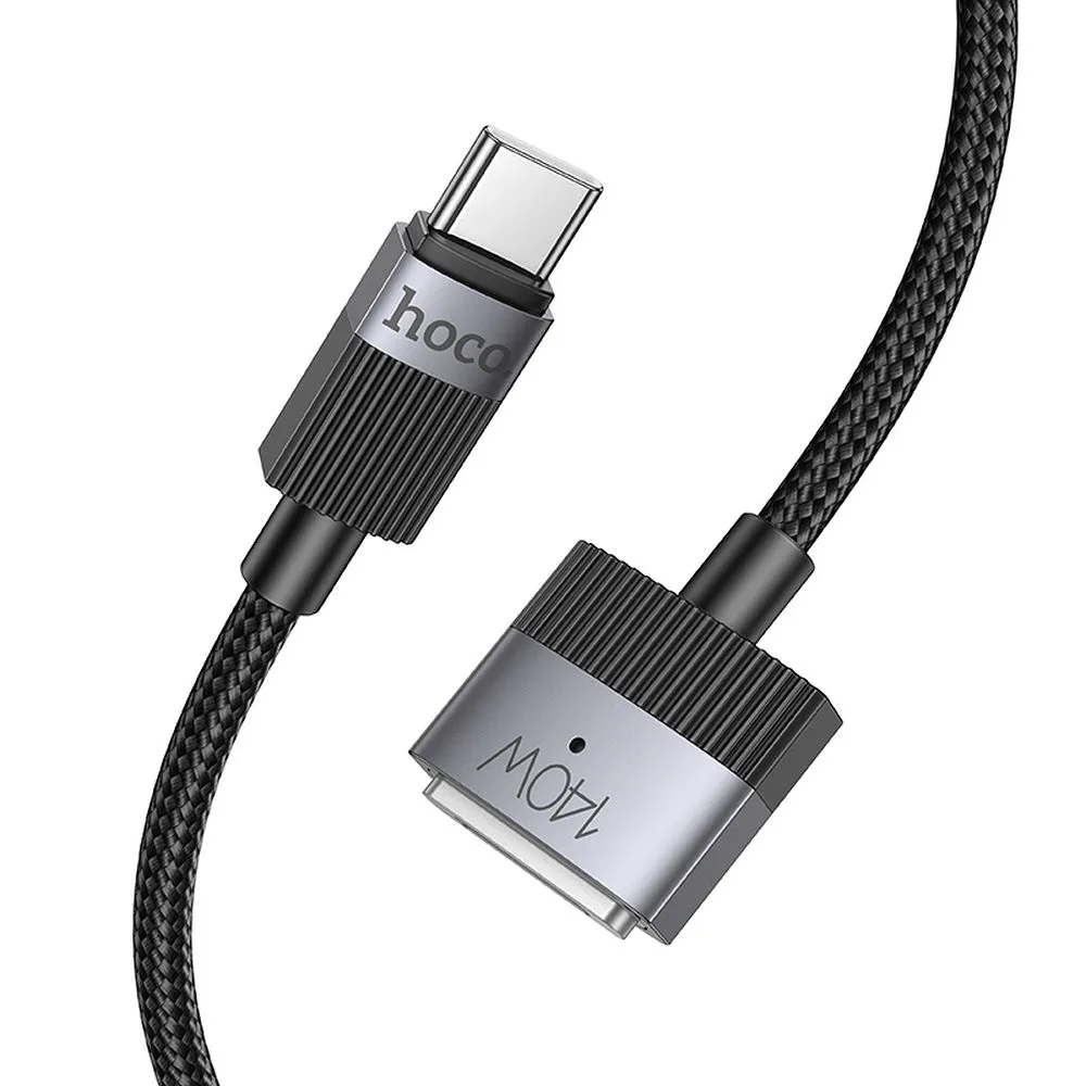 Cable USB C to Mag3 Hoco 5A 140W magnetic 1,8 m U141 black