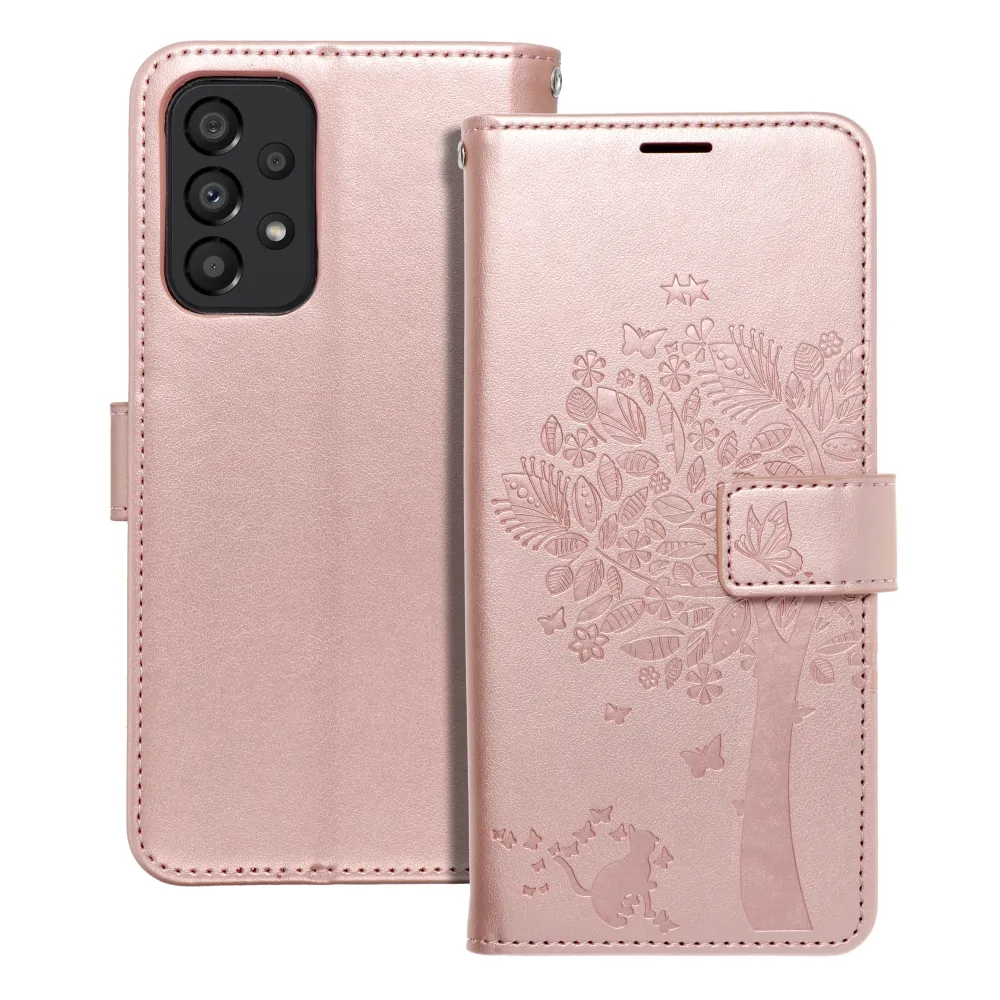 Flip case for Samsung A33 5G Mezzo Book tree rose gold