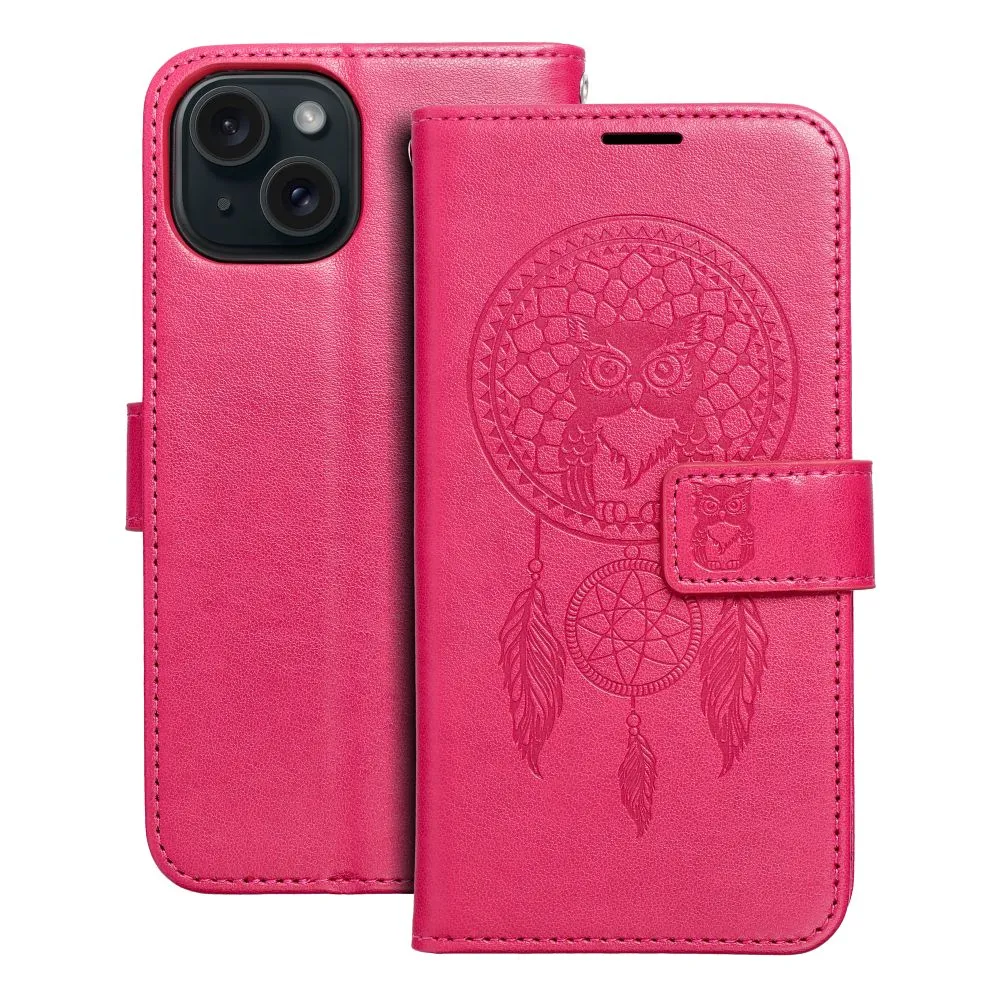 Flip case for iPhone 15 Mezzo Book dreamcatcher magenta