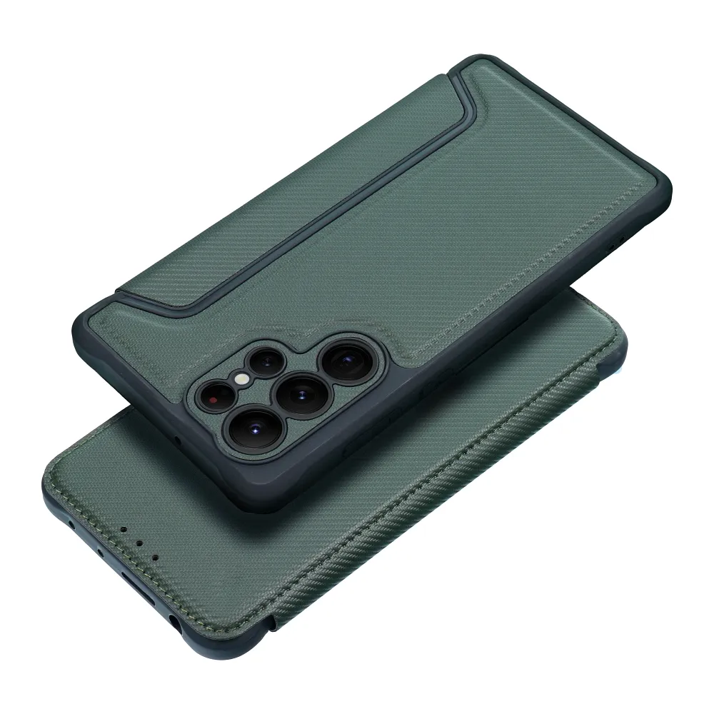Flip case for Samsung A36 5G Razor Book dark green