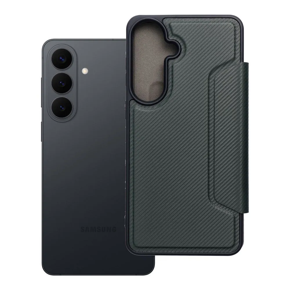 Flip case for Samsung S26 PLUS Razor Book dark green