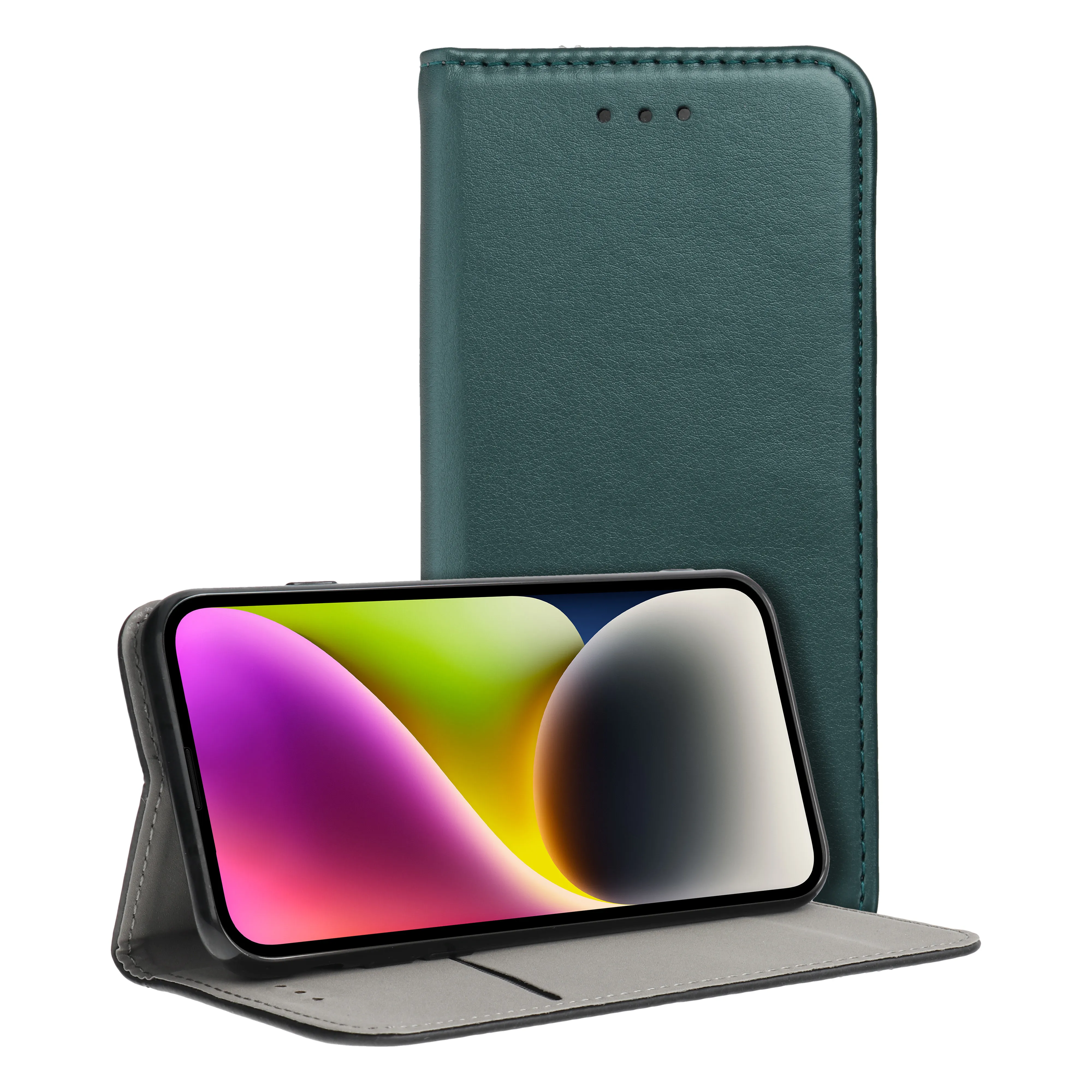 Flip case for iPhone 16 Smart Magneto dark green