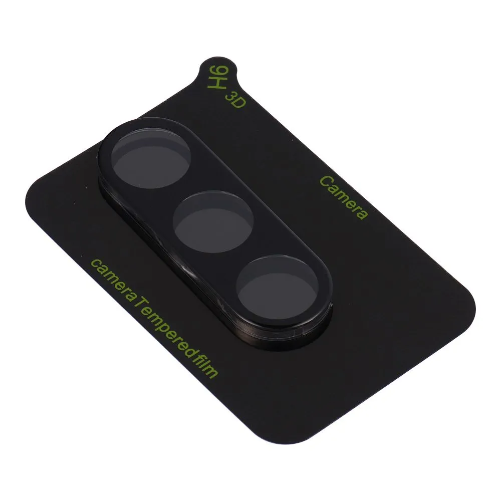 5D Full Glue Tempered Glass Camera Lens for Samsung S25 black