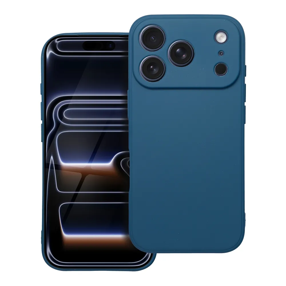 Case for iPhone 17 Pro / 18 Pro (low camera edge) Matt blue