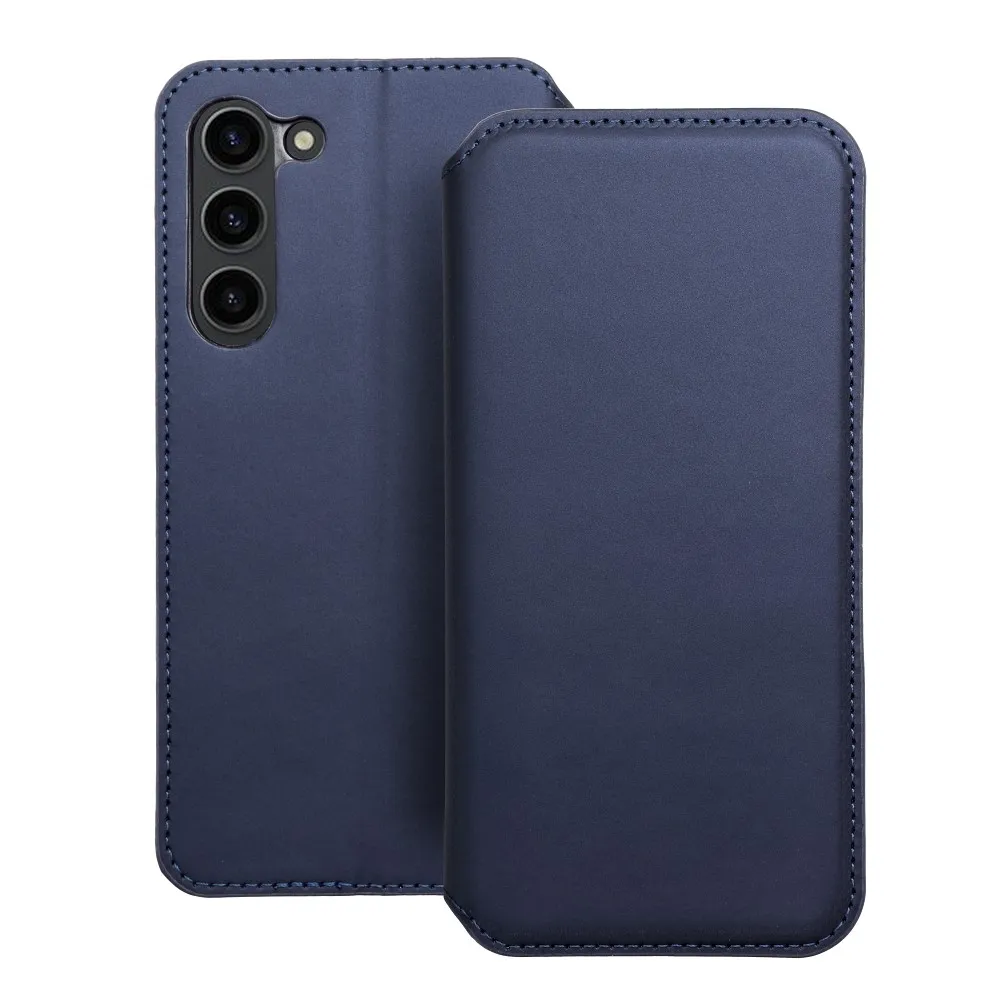 Flip case for Samsung S24 PLUS Dual Pocket Book navy blue