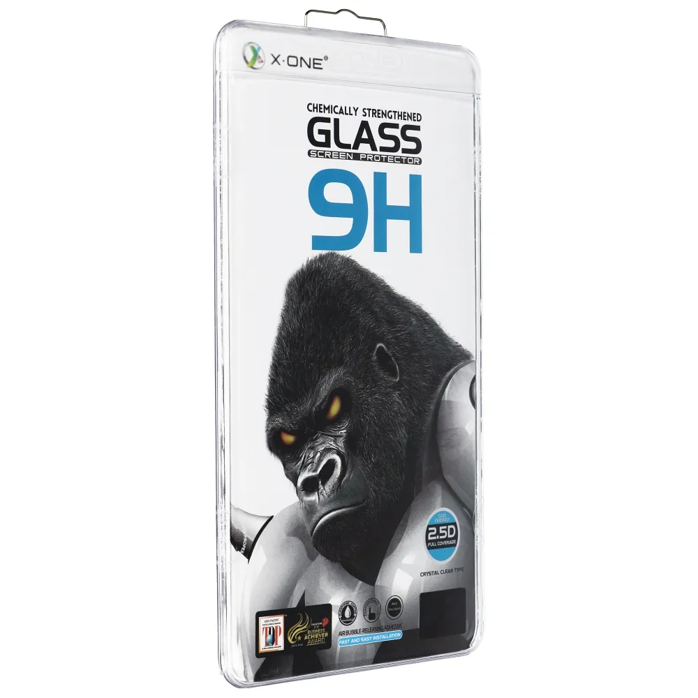 X-ONE Full Cover Extra Strong Crystal Clear - for iPhone 15 Plus/16 Plus tempered glass 9H