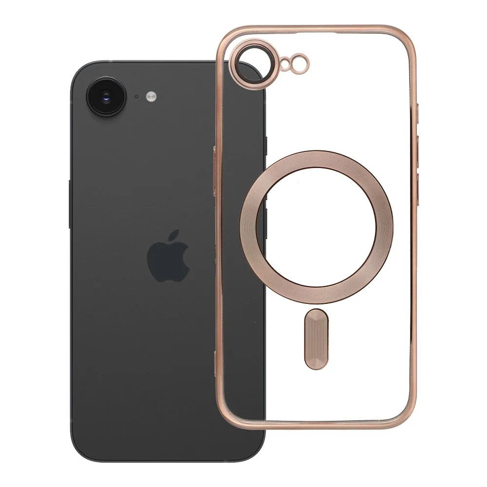 Case for iPhone SE 2025 Electro Mag Cover compatible with MagSafe brown
