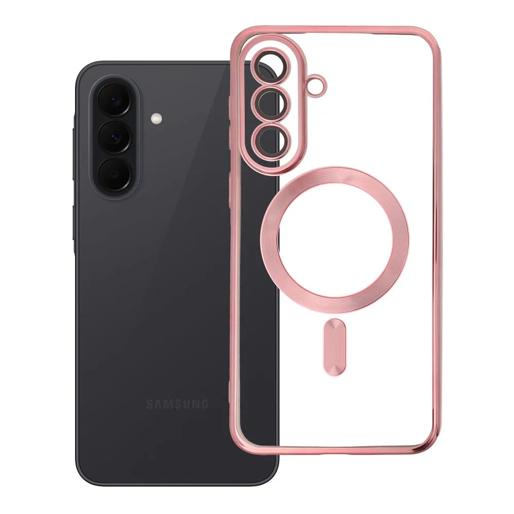 Case for Samsung A37 Electro Mag Cover compatible with MagSafe gold-rose