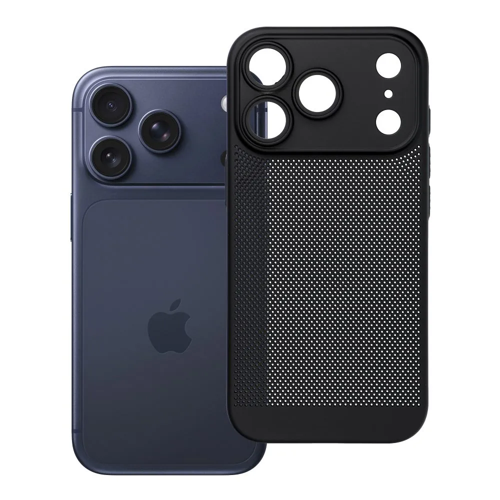 Case for iPhone 17 Pro / 18 Pro (low camera edge) Breezy black