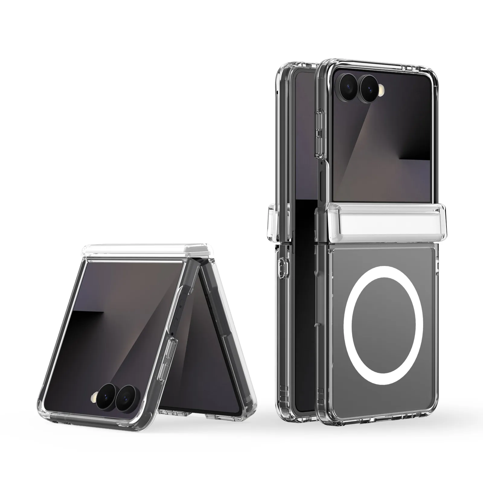DUX DUCIS case CLIN MAG compatible with MagSafe for SAMSUNG Z Flip 8 transparent