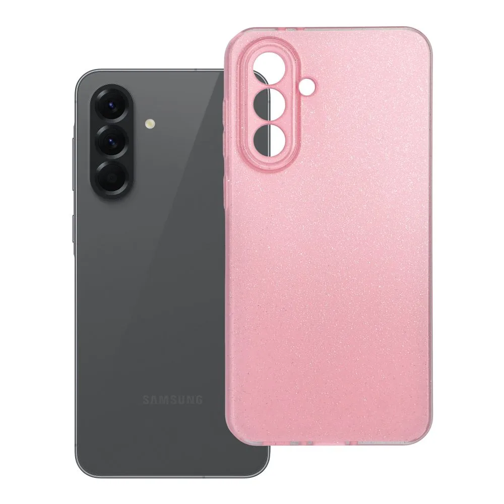 Case for Samsung A56 5G Clear Case 2 mm Blink pink