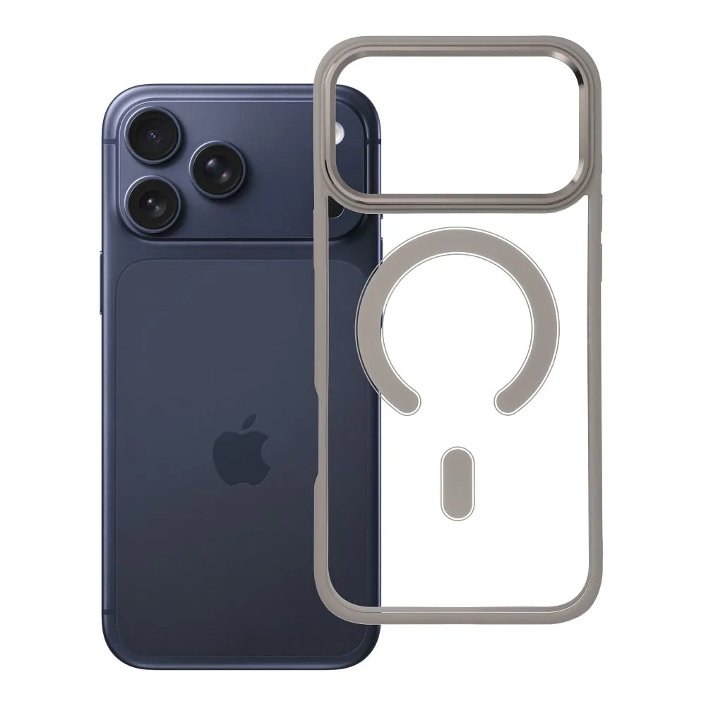 Case for iPhone 18 Pro Max / 17 Pro Max Color Edge Mag Cover compatible with MagSafe titanium-gray