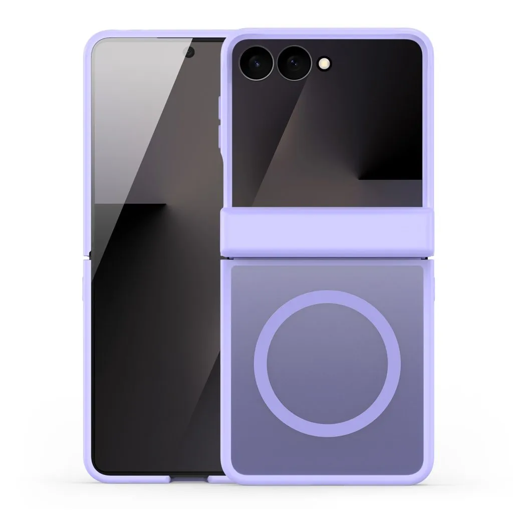 DUX DUCIS case YIND compatible with MagSafe for SAMSUNG Z Flip 8 light purple