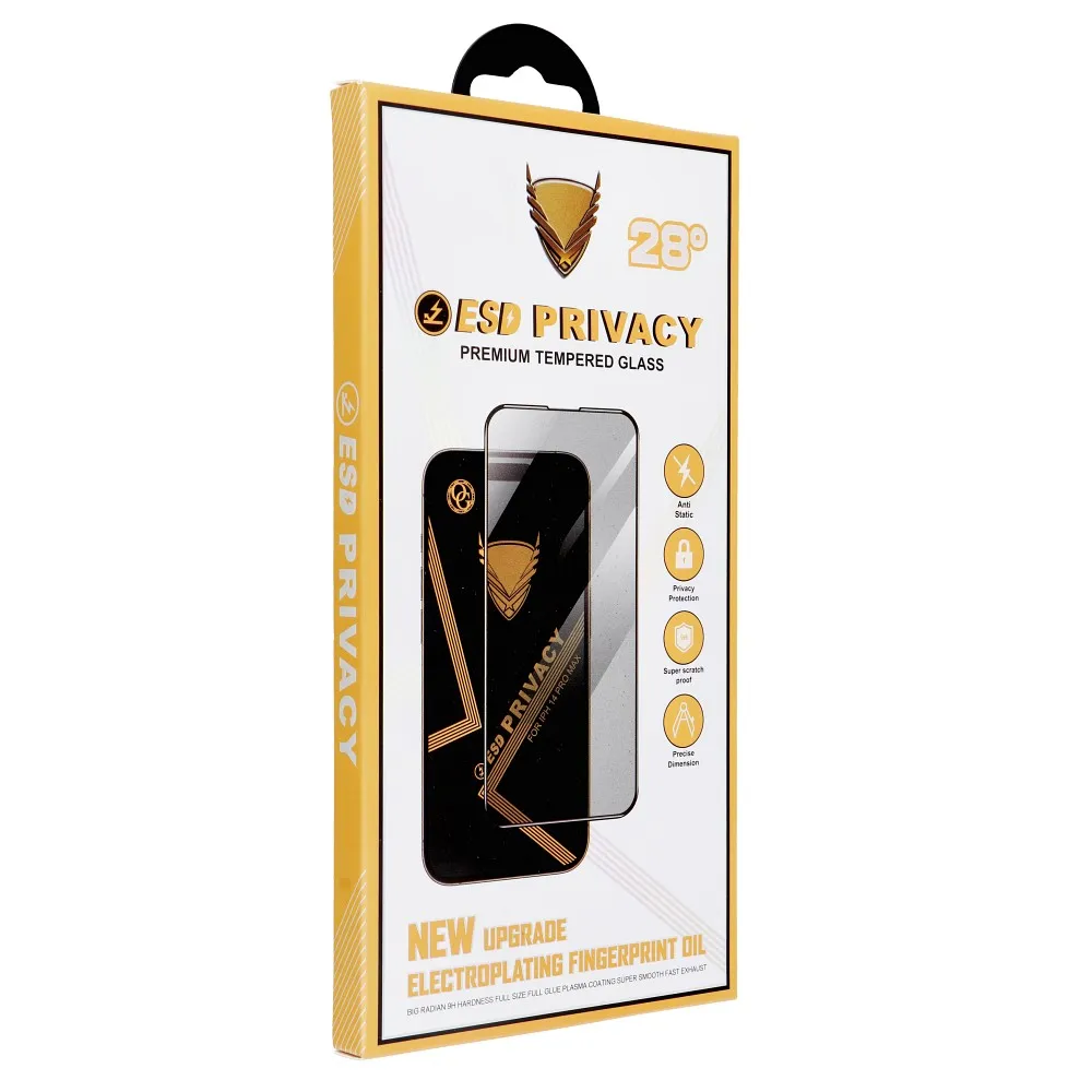 OG 6D Premium Privacy Glass - for Iphone 16 black