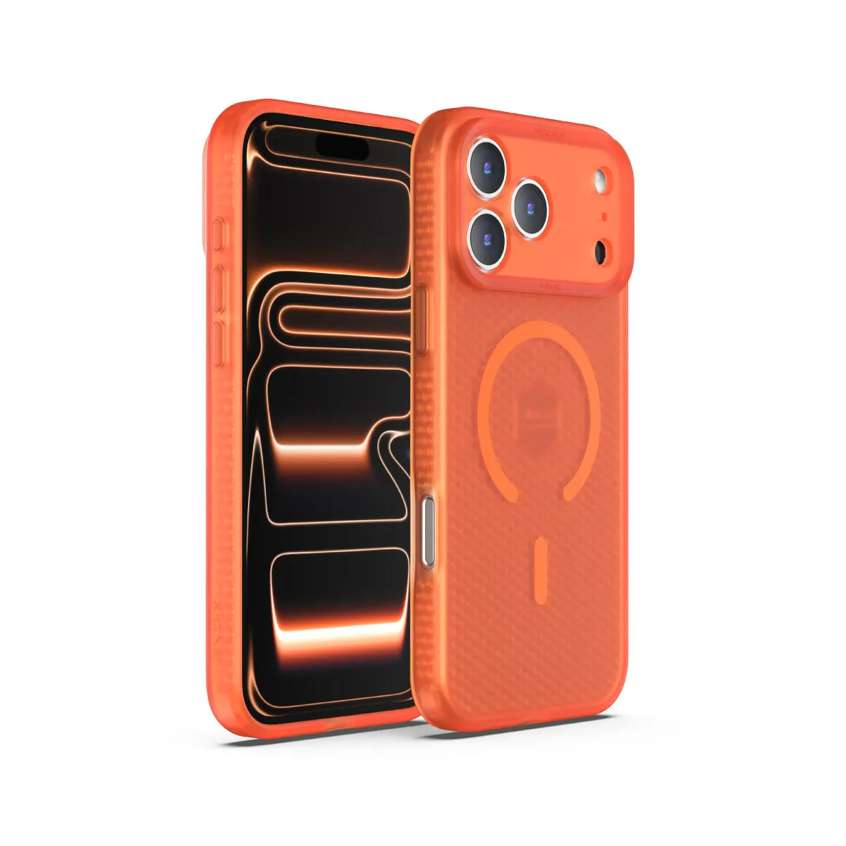 X-ONE Dropguard 3S Shock Dominator compatible with MagSafe for iPhone 17 Pro orange