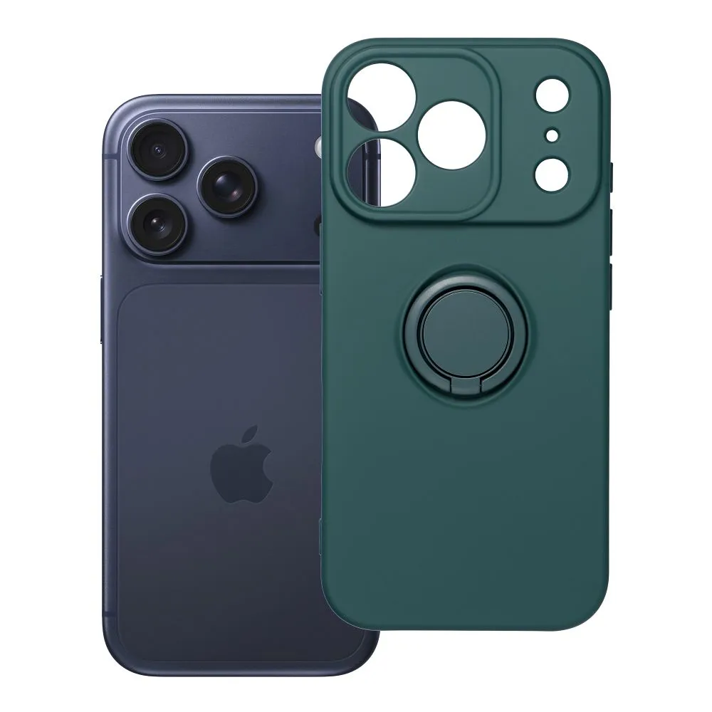Case for iPhone 18 Pro / 17 Pro Silicone Ring green